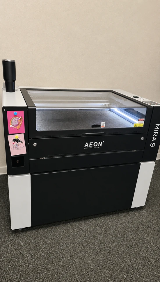 Laser engraving equipment at Busy Bee Printing and Engraving