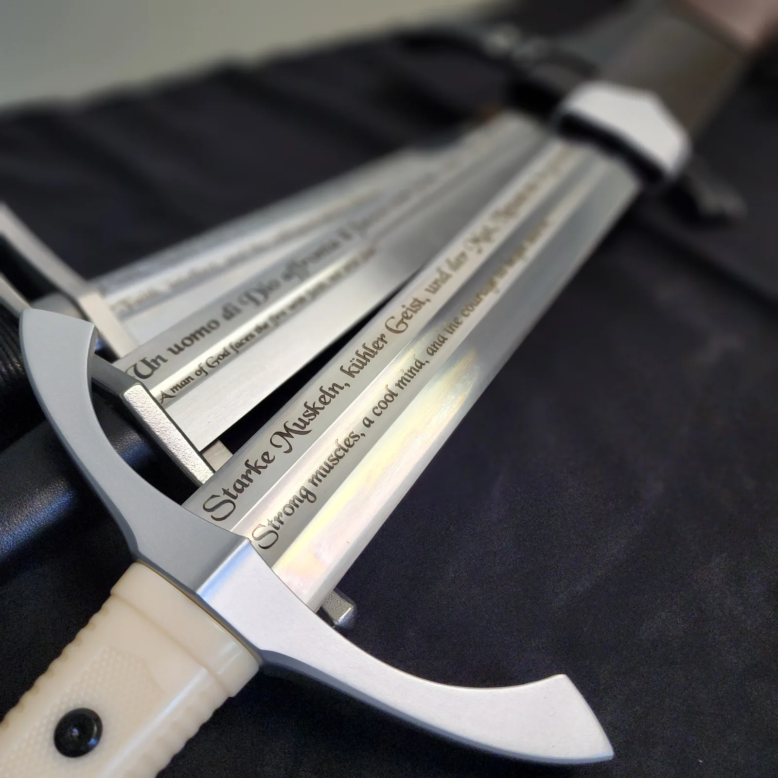 Engraved set of swords