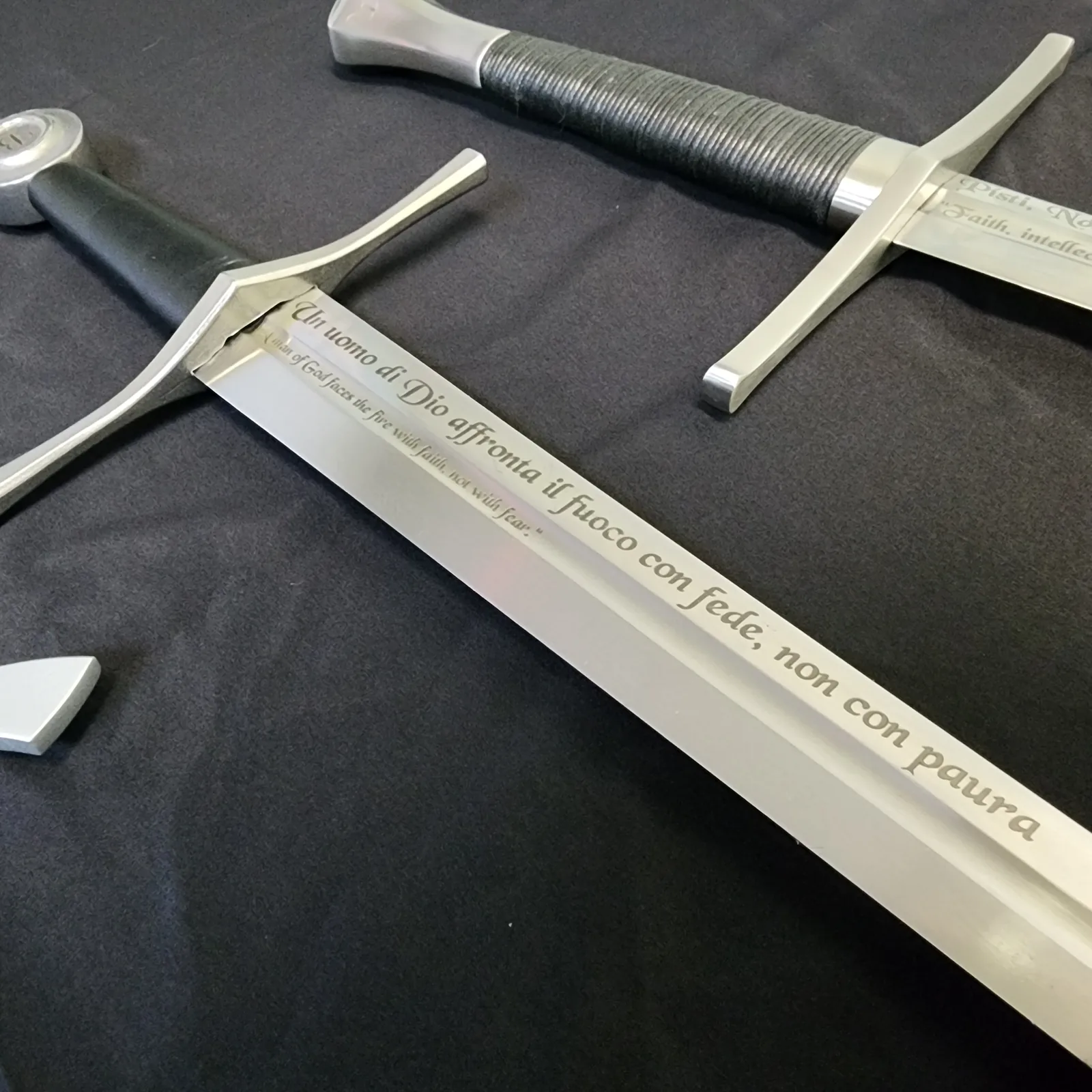 Engraved swords