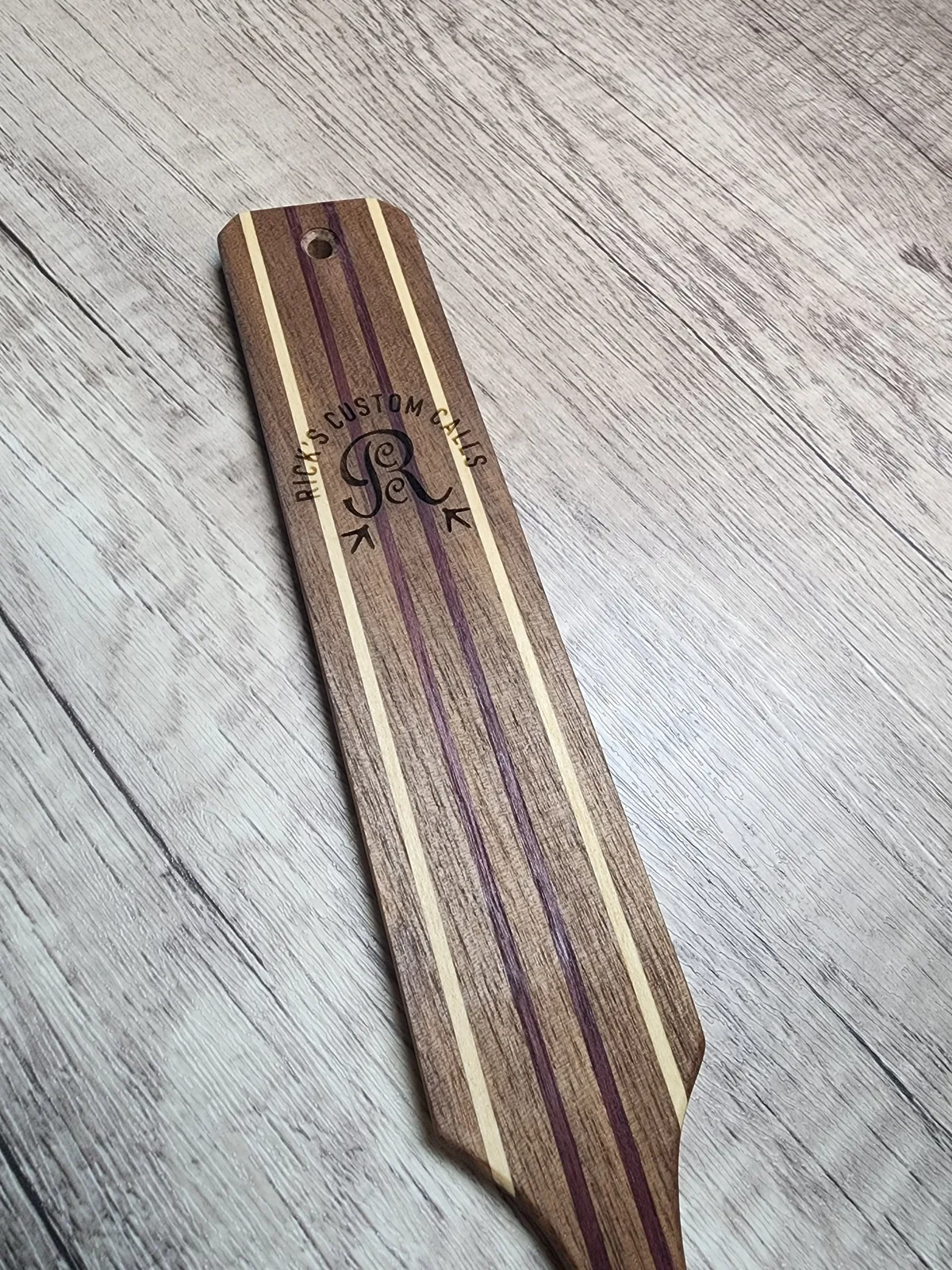 Engraved wooden turkey call