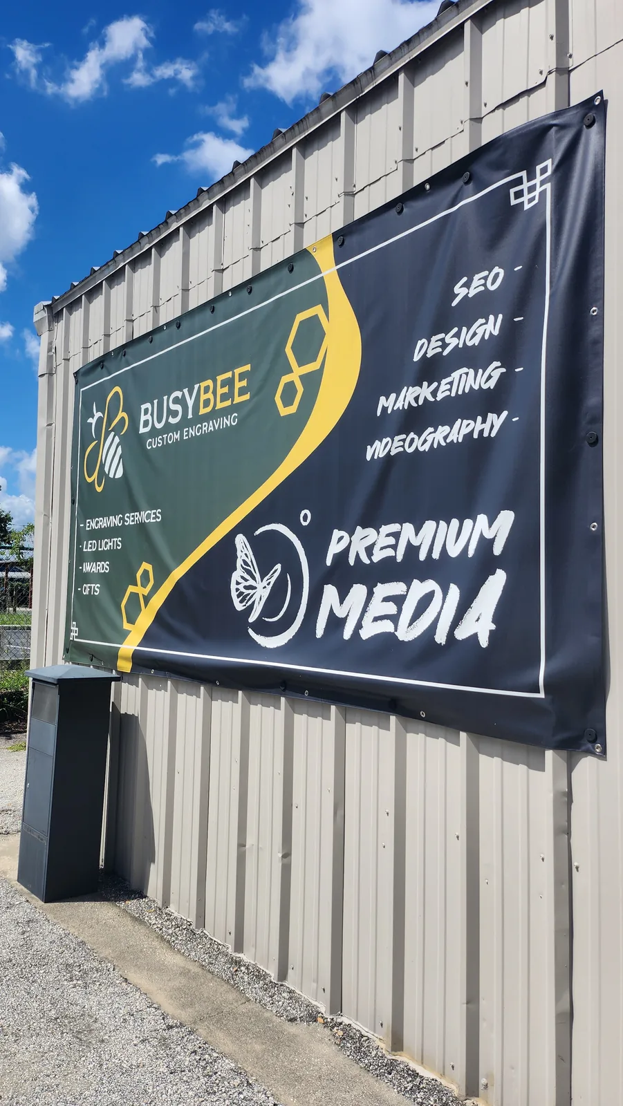 Large vinyl banner