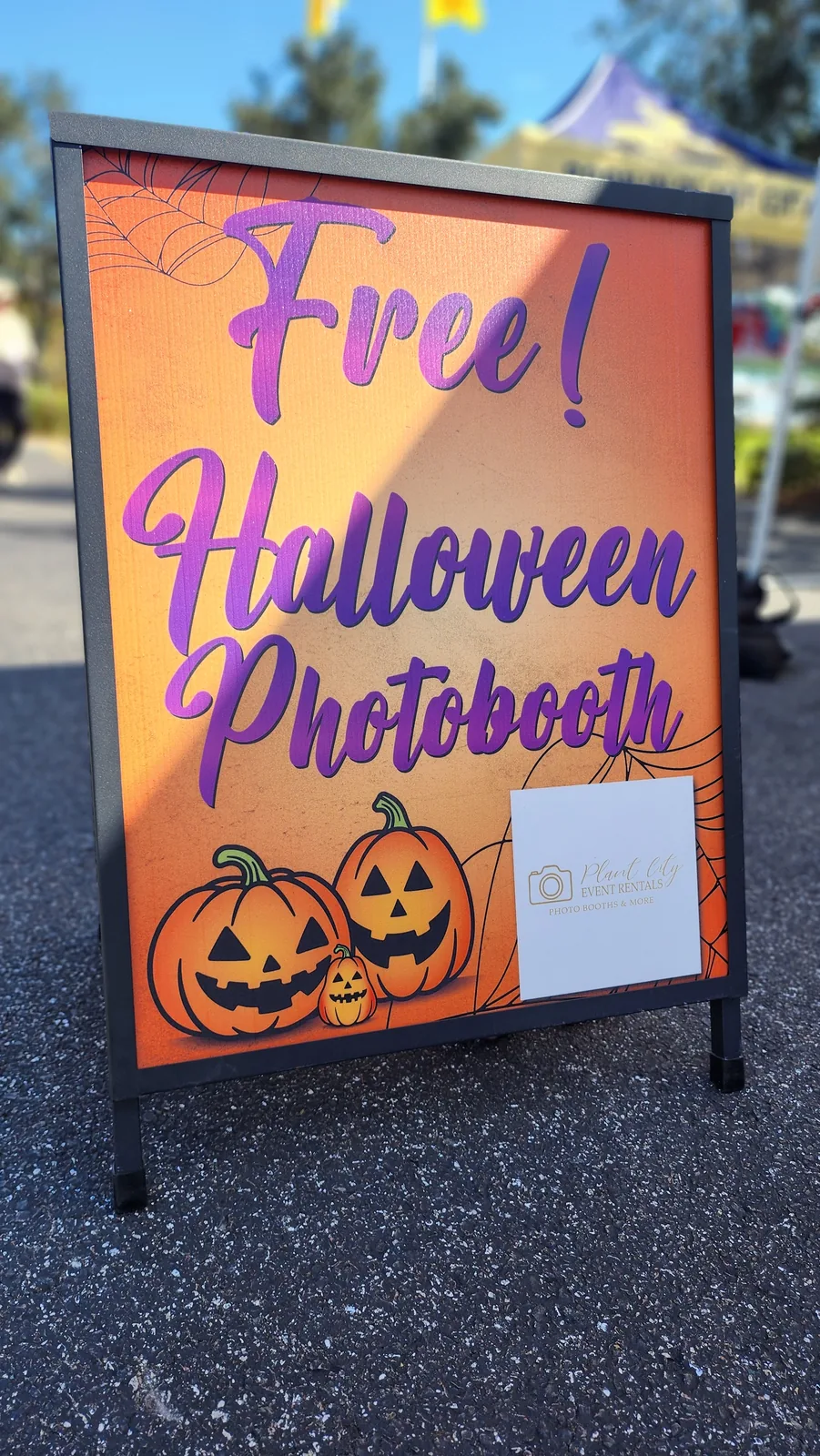 Printed A-frame sign