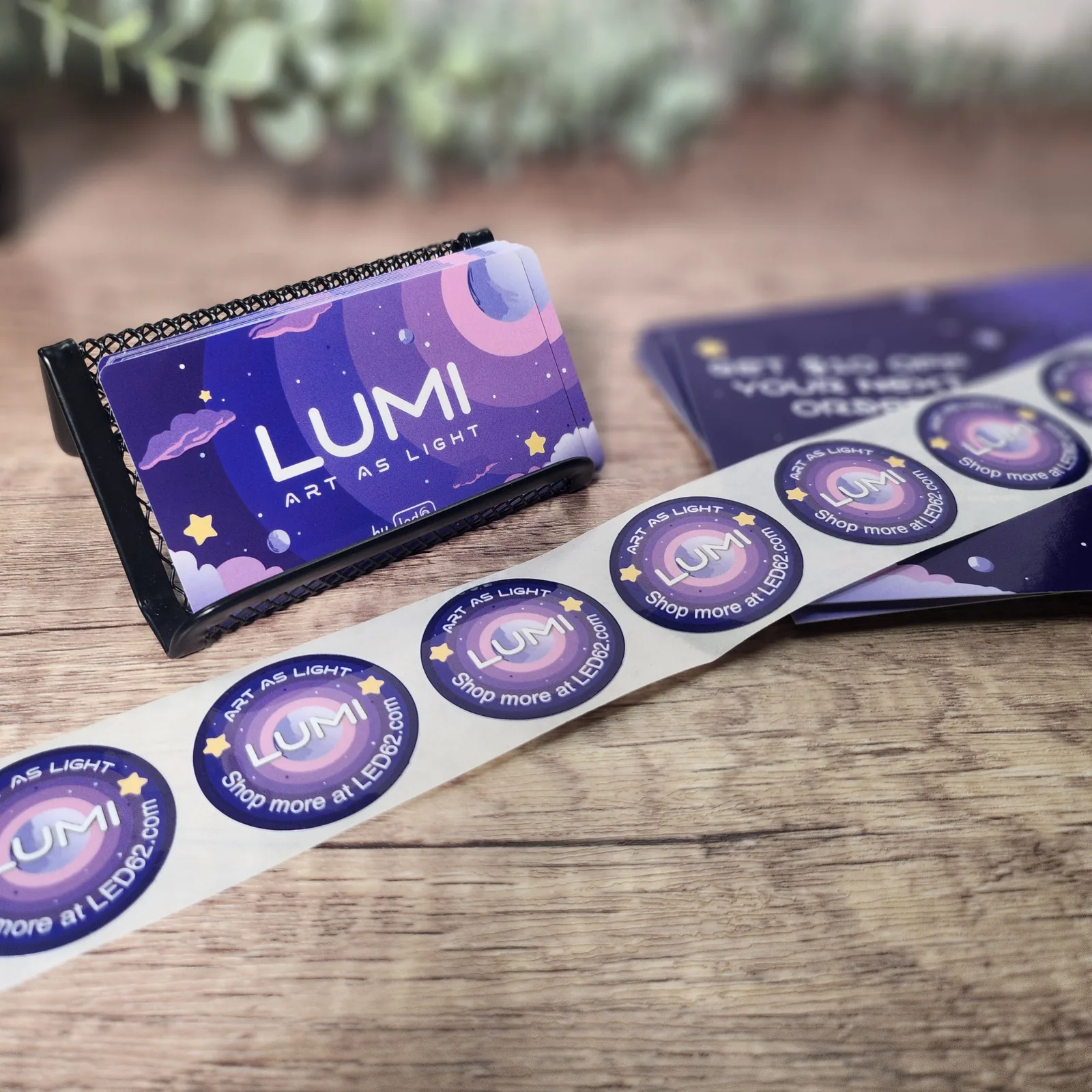 Printed business marketing materials