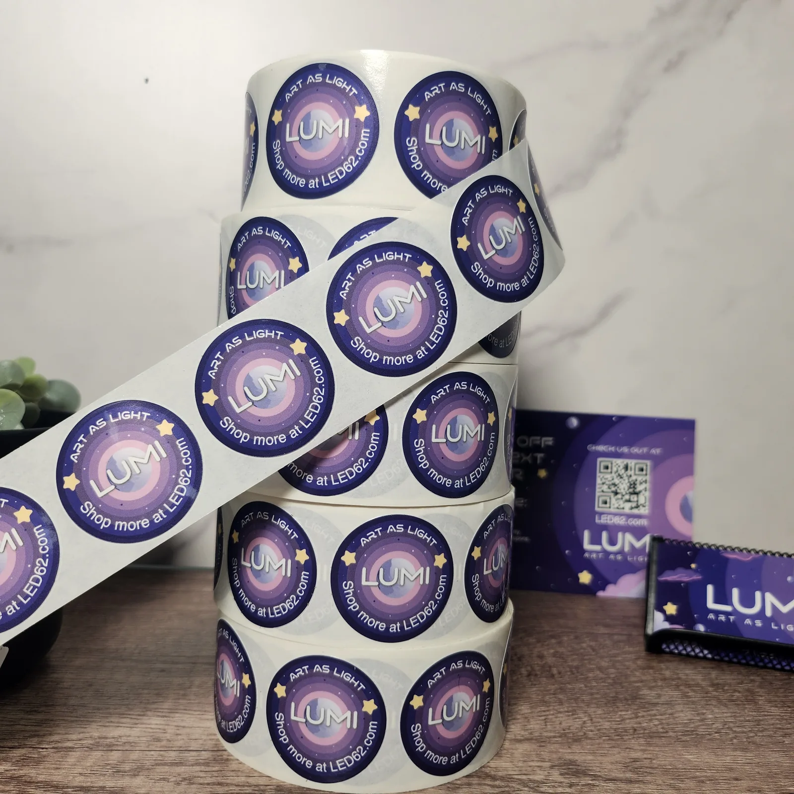Printed sticker rolls
